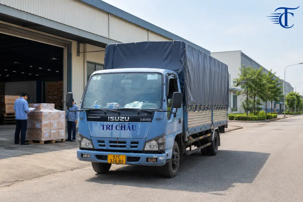 Xe tải Tri Châu vận chuyển hàng TP.HCM đi Bắc Ninh hai chiều