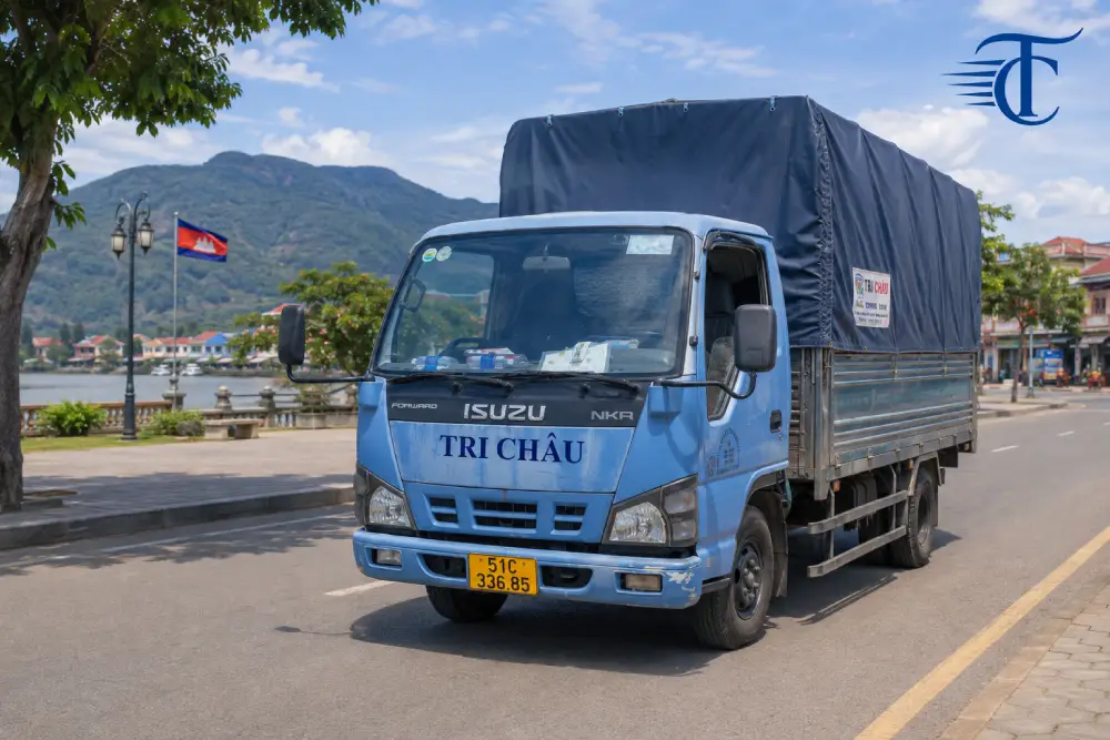Vận chuyển hàng từ TP.HCM đi Kampot bằng xe tải Tri Châu