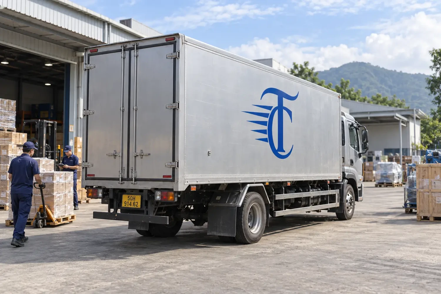 Xe tải Tri Châu vận chuyển hàng TP.HCM đi khu vực Quảng Nam hai chiều